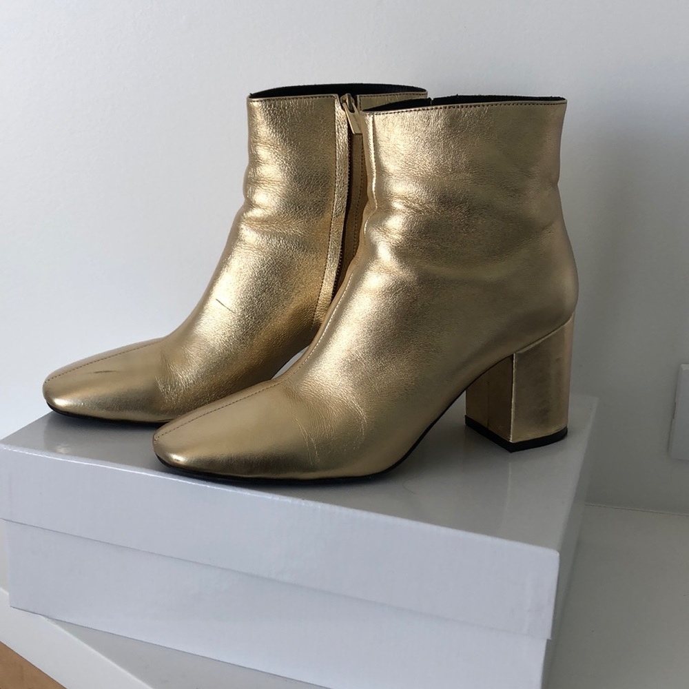Anine Bing Gold Jane Boots